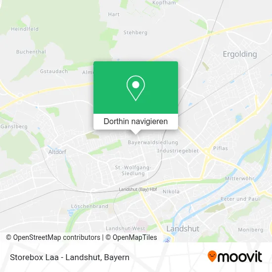 Storebox Laa - Landshut Karte