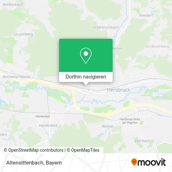 Altensittenbach Karte