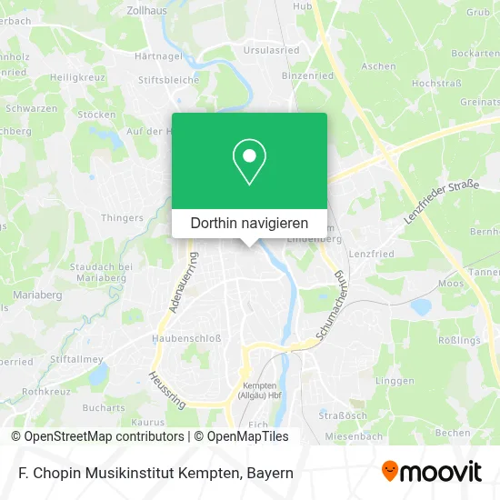 F. Chopin Musikinstitut Kempten Karte