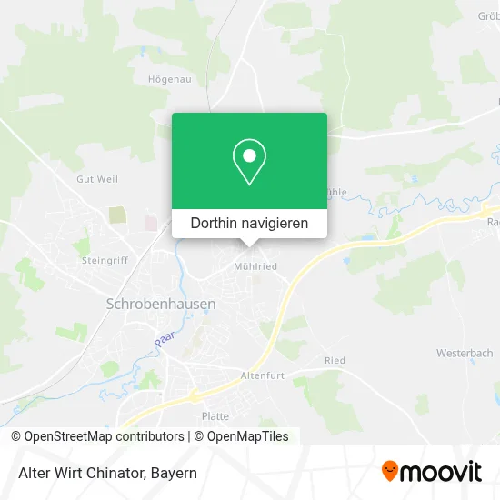 Alter Wirt Chinator Karte