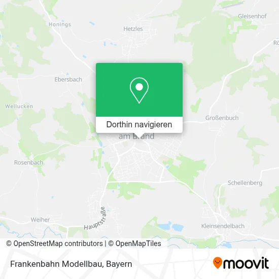 Frankenbahn Modellbau Karte