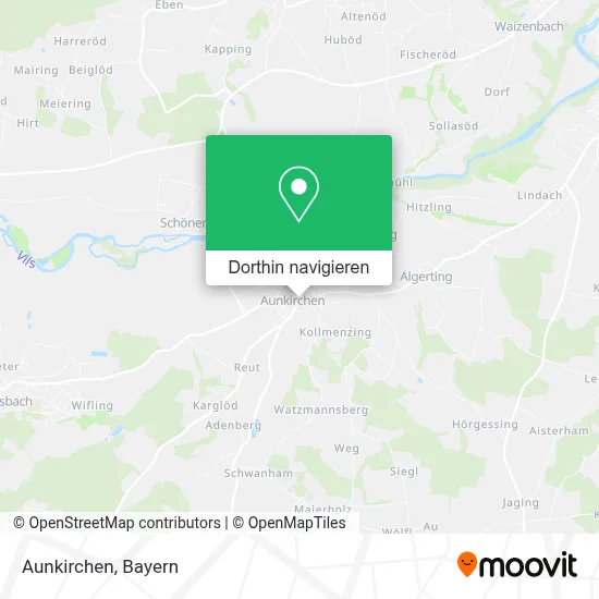 Aunkirchen Karte