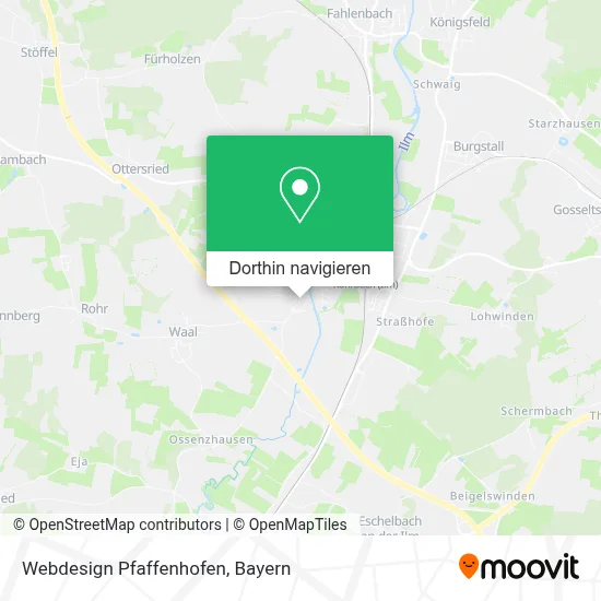 Webdesign Pfaffenhofen Karte