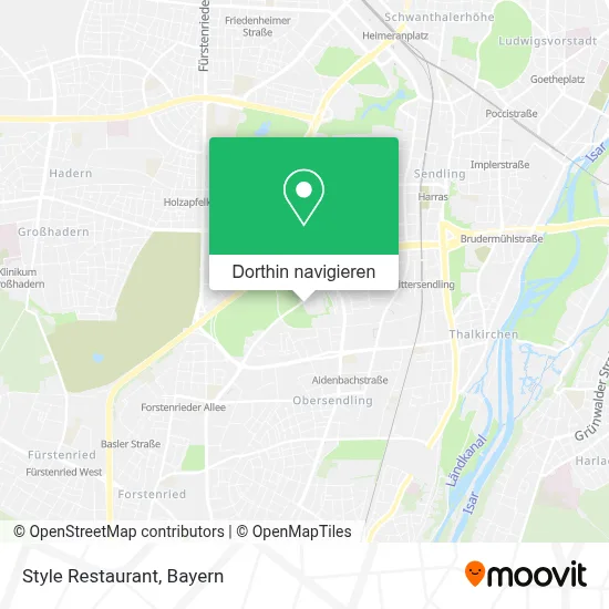 Style Restaurant Karte