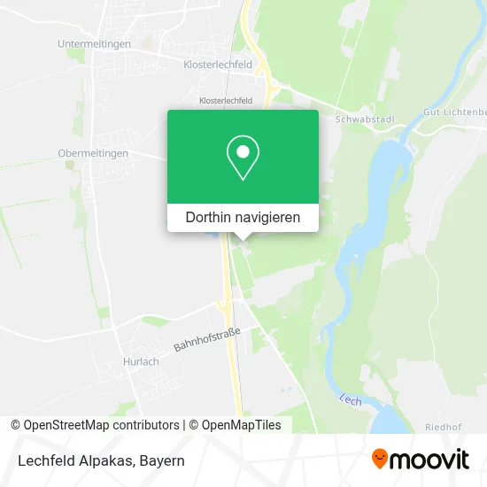 Lechfeld Alpakas Karte