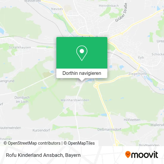 Rofu Kinderland Ansbach Karte