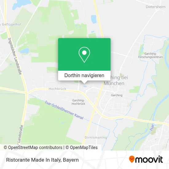 Ristorante Made In Italy Karte
