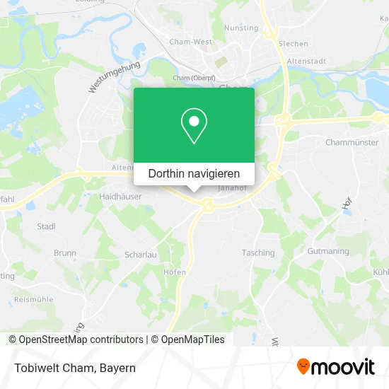 Tobiwelt Cham Karte