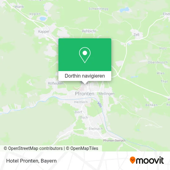 Hotel Pronten Karte