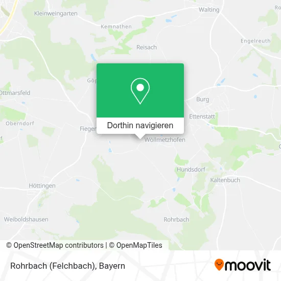 Rohrbach (Felchbach) Karte