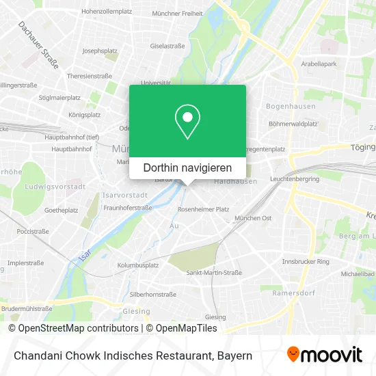 Chandani Chowk Indisches Restaurant Karte