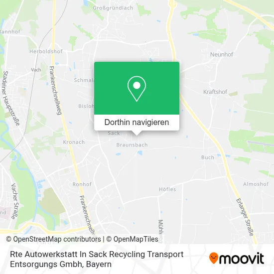 Rte Autowerkstatt In Sack Recycling Transport Entsorgungs Gmbh Karte
