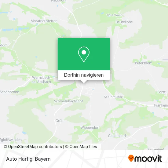 Auto Hartig Karte