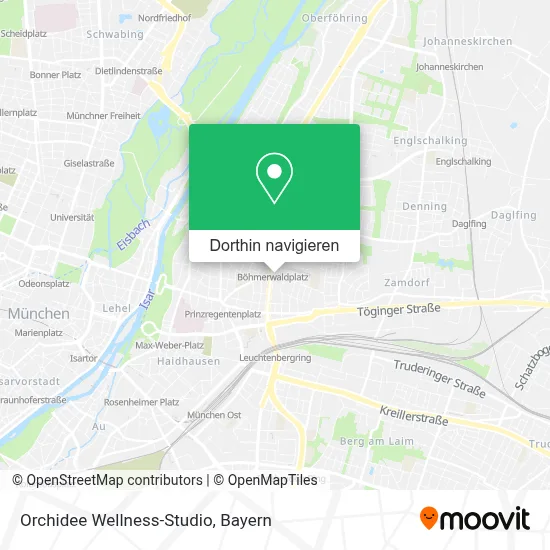 Orchidee Wellness-Studio Karte
