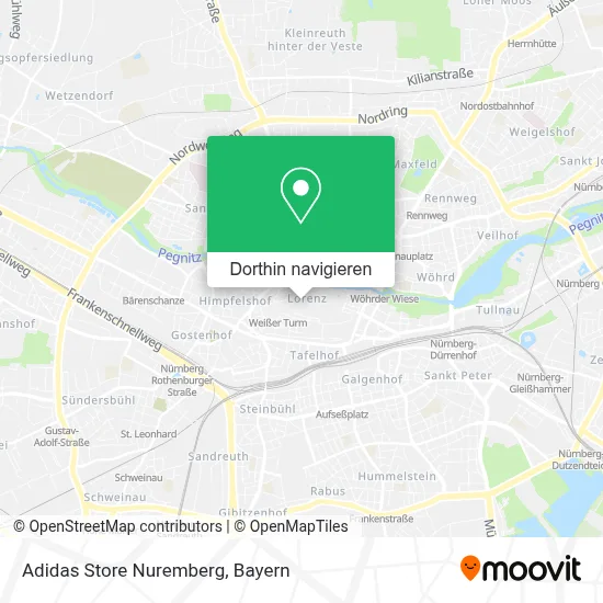 Adidas Store Nuremberg Karte