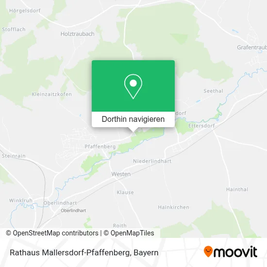 Rathaus Mallersdorf-Pfaffenberg Karte