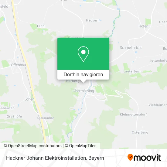 Hackner Johann Elektroinstallation Karte