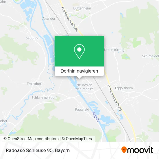 Radoase Schleuse 95 Karte