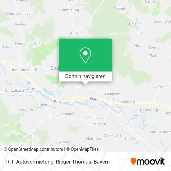 R.T. Autovermietung, Rieger Thomas Karte