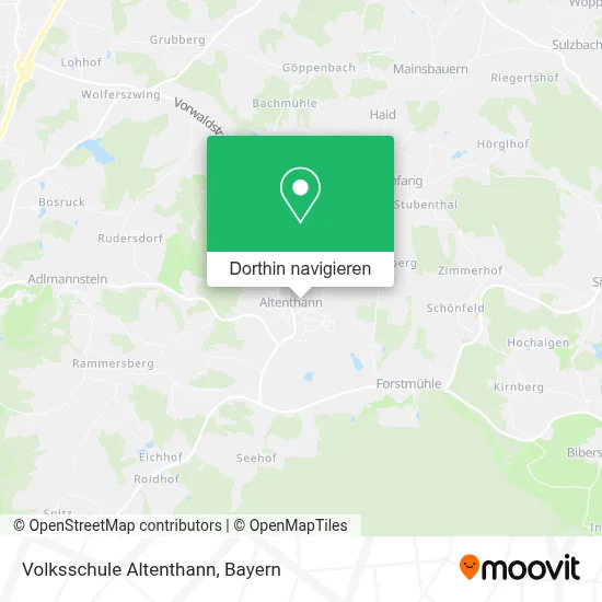 Volksschule Altenthann Karte