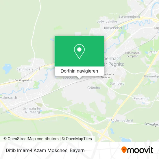 Ditib Imam-I Azam Moschee Karte