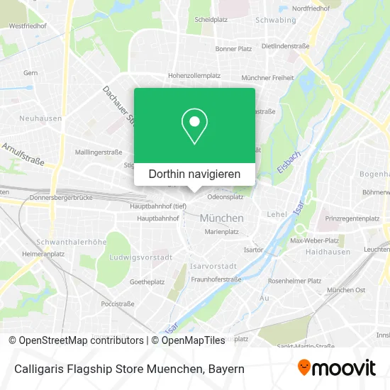 Calligaris Flagship Store Muenchen Karte