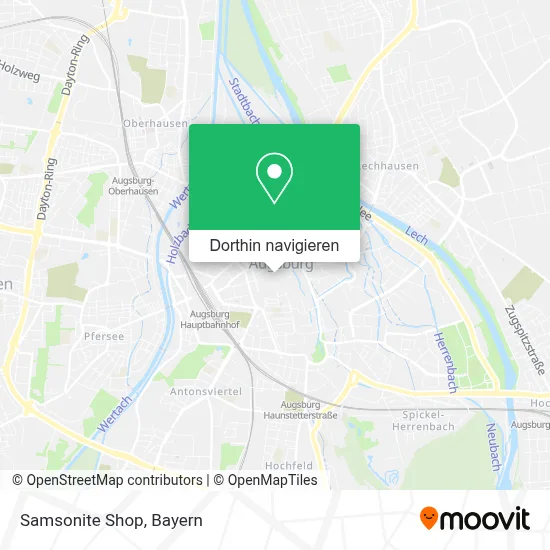 Samsonite Shop Karte