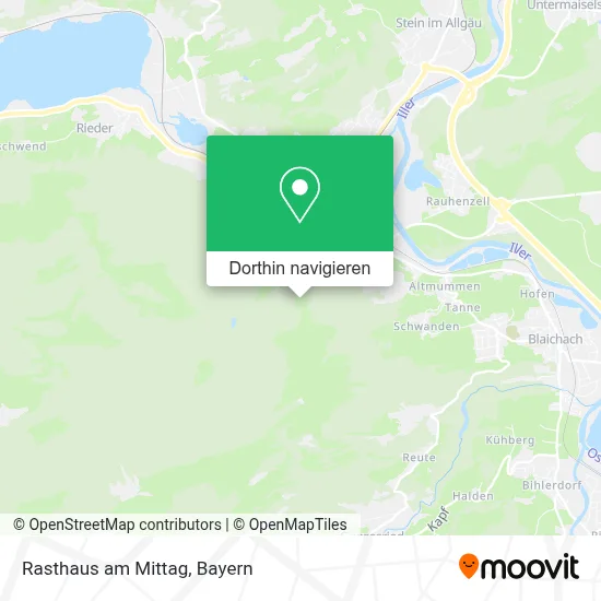Rasthaus am Mittag Karte