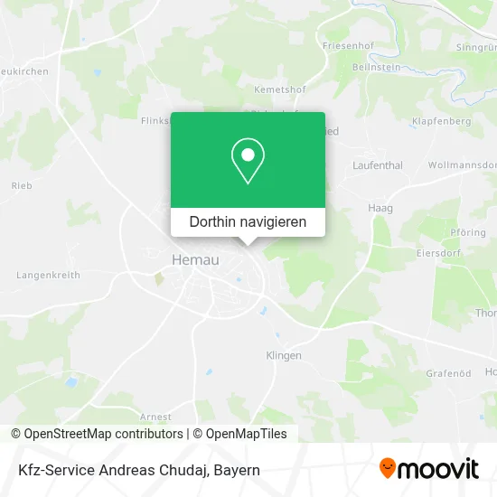 Kfz-Service Andreas Chudaj Karte