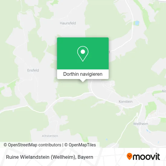 Ruine Wielandstein (Wellheim) Karte
