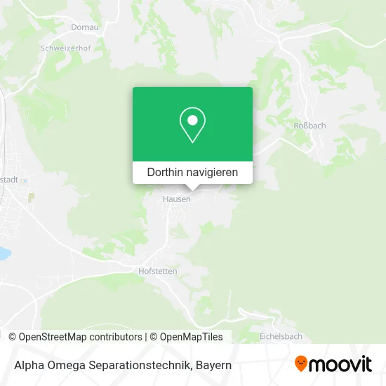 Alpha Omega Separationstechnik Karte