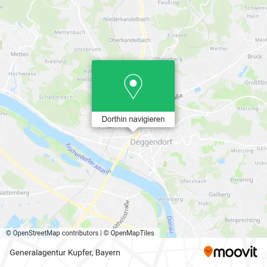 Generalagentur Kupfer Karte
