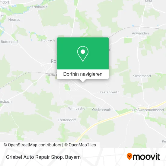 Griebel Auto Repair Shop Karte