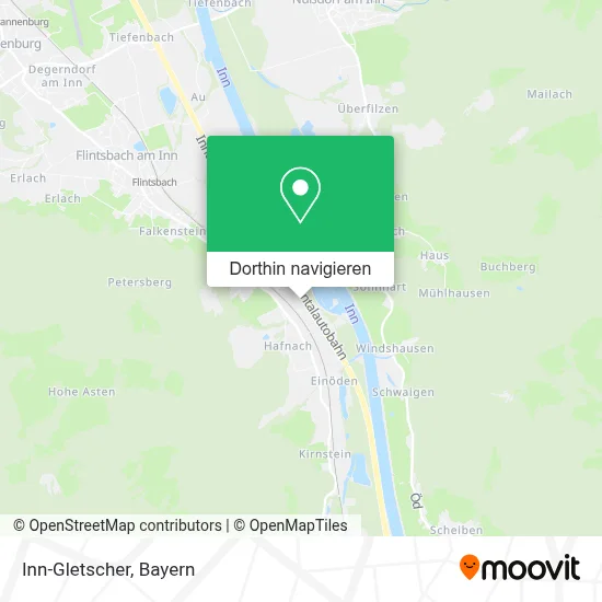Inn-Gletscher Karte