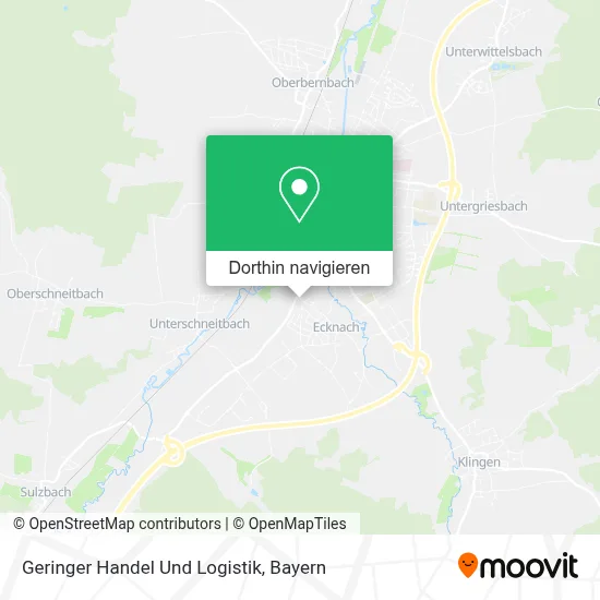 Geringer Handel Und Logistik Karte
