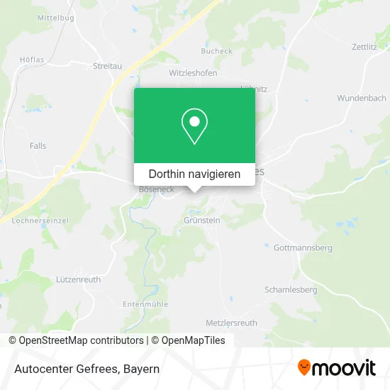 Autocenter Gefrees Karte