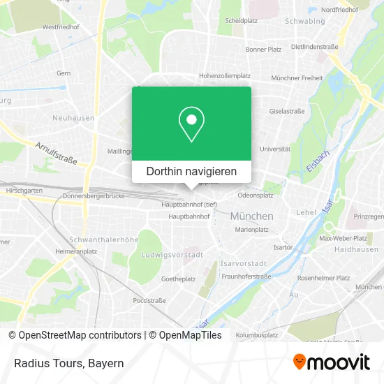 Radius Tours Karte