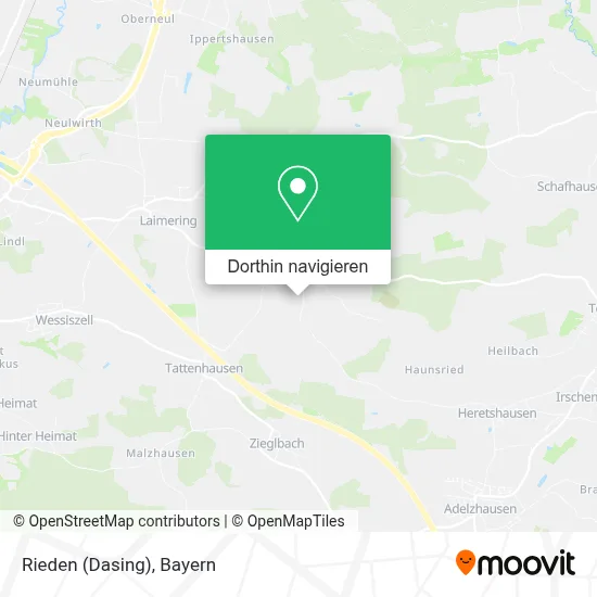 Rieden (Dasing) Karte