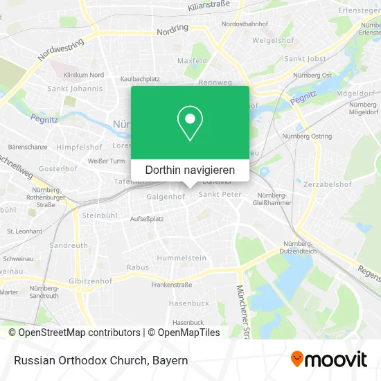 Russian Orthodox Church Karte