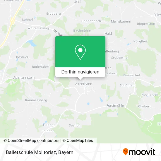 Balletschule Molitorisz Karte