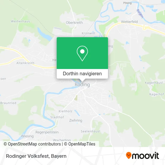 Rodinger Volksfest Karte