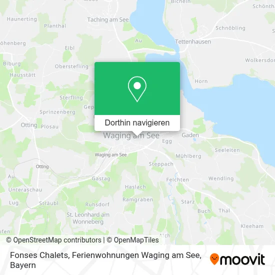 Fonses Chalets, Ferienwohnungen Waging am See Karte