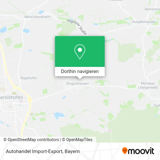 Autohandel Import-Export Karte