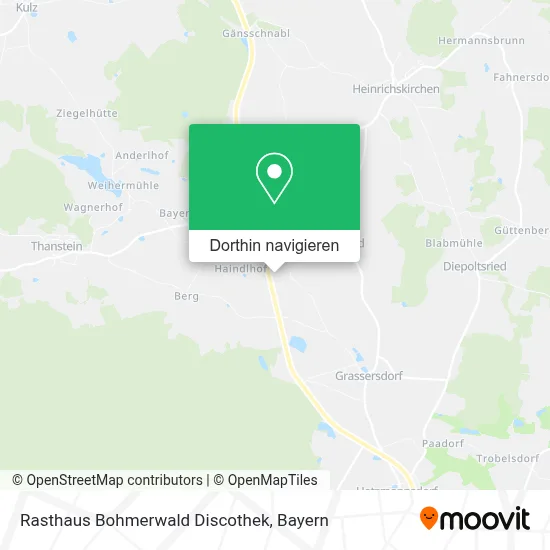 Rasthaus Bohmerwald Discothek Karte