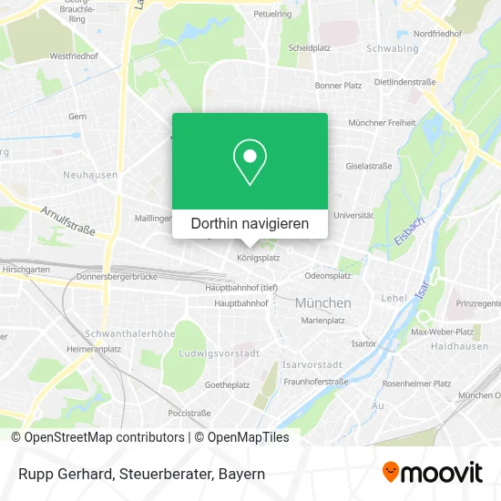 Rupp Gerhard, Steuerberater Karte