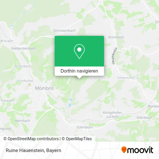 Ruine Hauenstein Karte