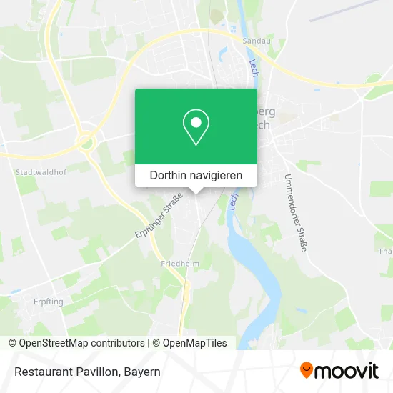 Restaurant Pavillon Karte