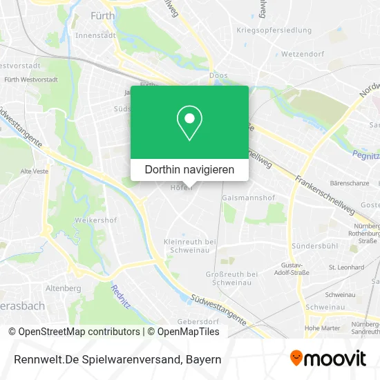 Rennwelt.De Spielwarenversand Karte
