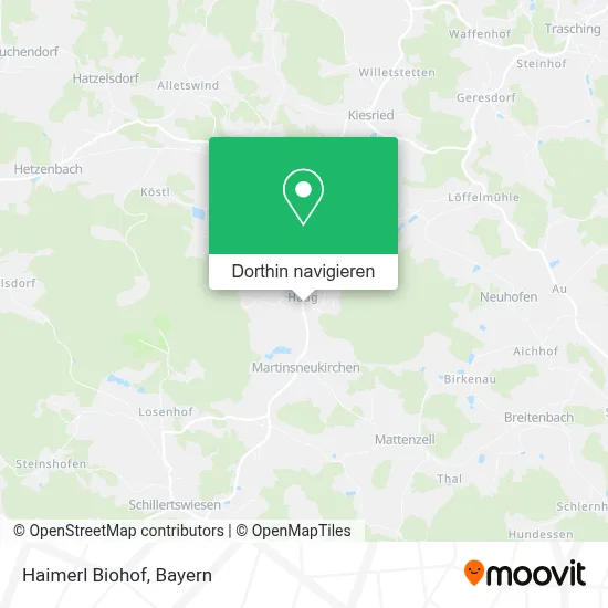 Haimerl Biohof Karte