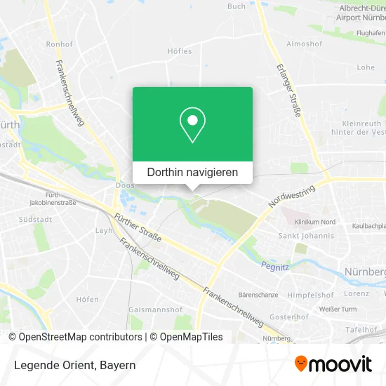 Legende Orient Karte